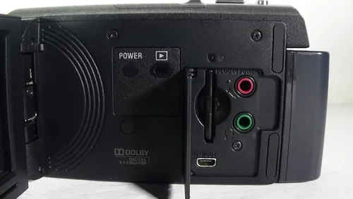 filmadora sony hdr-cx410 com estabilizador na lente entrada microfone boa barata live - Imagem 4