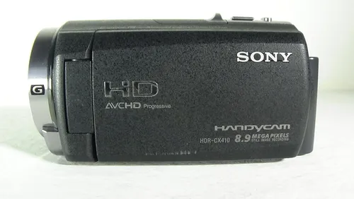 filmadora sony hdr-cx410 com estabilizador na lente entrada microfone boa barata live - Imagem 5