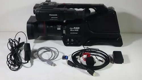 Filmadora Panasonic Ag-ac8 Full Hd Live Transmissão Vivo Boa - Imagem 2