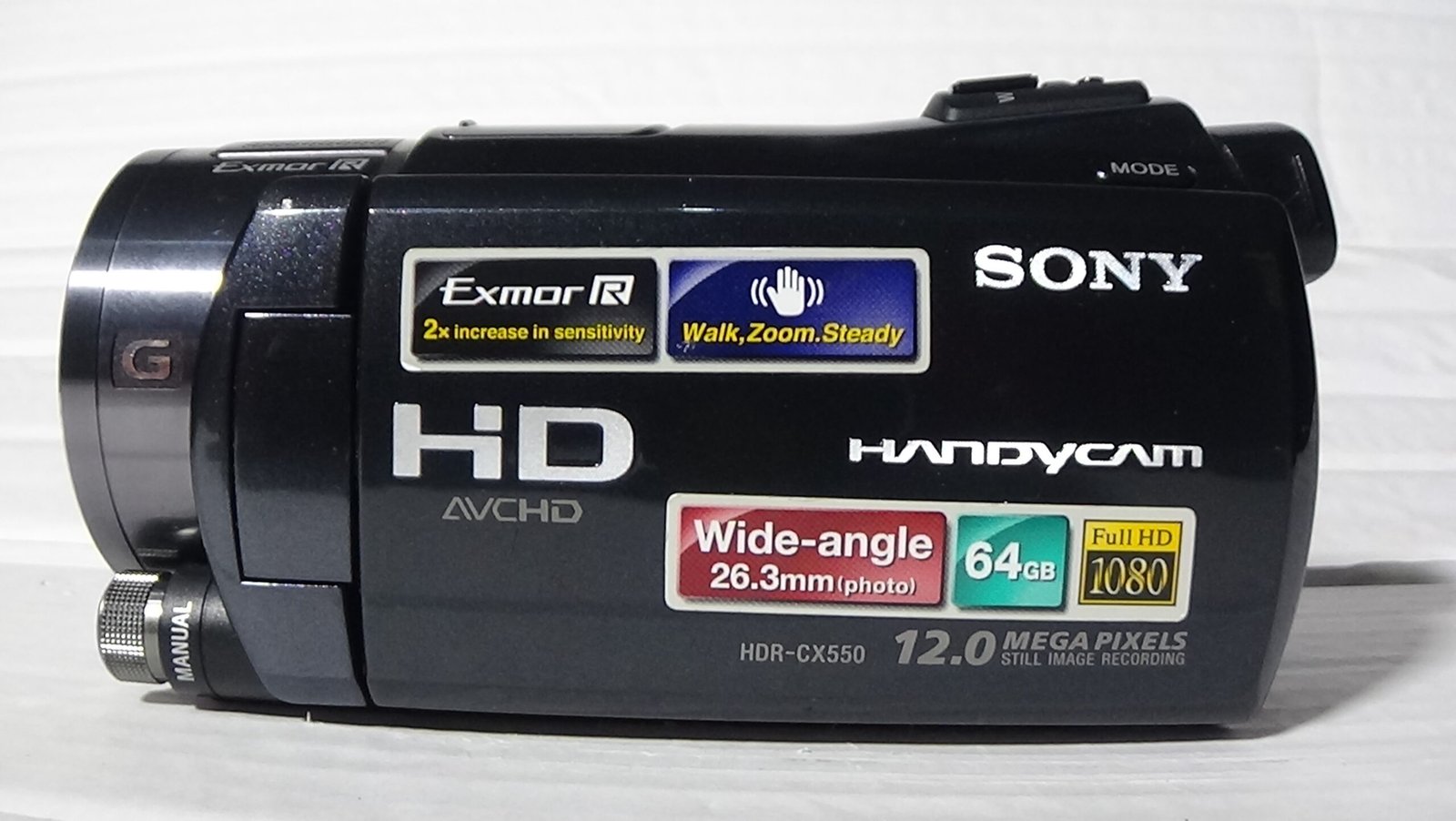 Filmadora Sony cx550 funciona somente na tomada Full HD 1080 Estabilidade de imagem a melhor câmera - Imagem 4