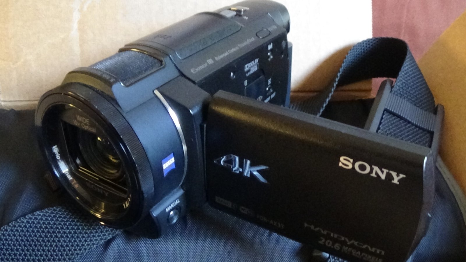 Filmadora sony fdr-ax33 4k Usada para Iniciantes hdmi limpa boa para transmissão ao vivo - Imagem 6