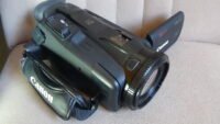 Filmadora Canon VIXIA HF G50 4K usada com lente zoom 20x e corpo em ótimo estado